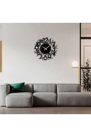 Sayılar Metal Duvar Saati