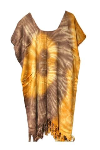 Azrua Batik Şal Elbise, Mükemmel Incelik, Batik Şal Elbise Çok Renkli