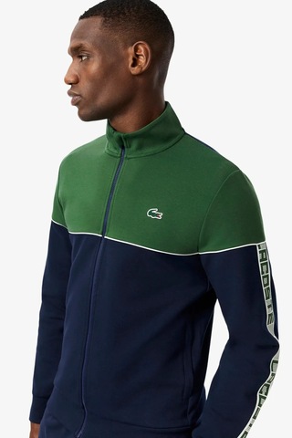 Lacoste Men's Hoodie Sweatshirt Erkek Tam Fermuar Sweatshirt Lacivert Yeşil