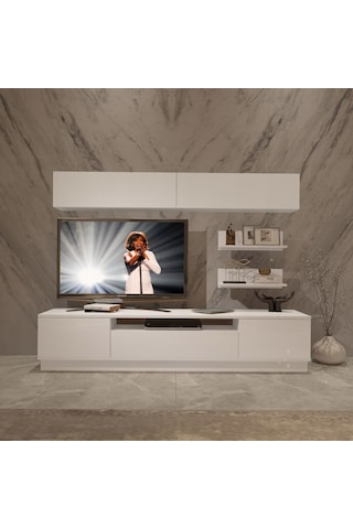Decoraktiv Trendstyle 5s Slm Tv Ünitesi Tv Sehpası Beyaz