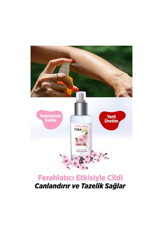 Tubalife 80 Derece Kiraz Çiçeği Kolonyası 100 ML