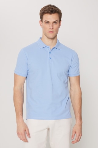 AC&Co / Altınyıldız Classics Altinyildiz Classics Erkek Açık Mavi Slim Fit Dar Kesim Polo Yaka %100 Pamuk Tişört 4A4820200001amvXL Açık Mavi - Mavi