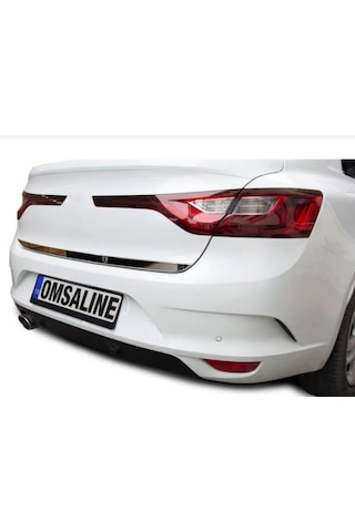 Megane 4 Sedan 2016+ Bagaj Alt Çıta Kromu Omsa Paslanmaz Çelik