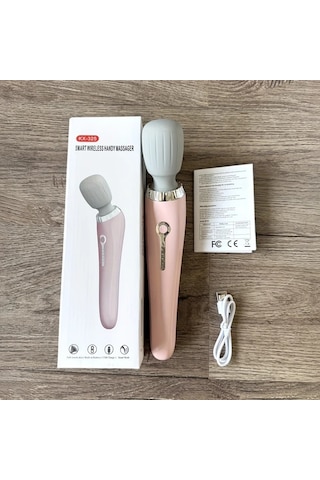 Elmpaly Pembe Şarj Edilebilir Elektrikli Masaj Tabancası Boyun Omuz Bacak Sırt Kas Rahatlatma Pembe