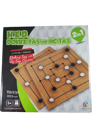 9 Taş / 3 Taş Akıl Ve Zeka Oyunu