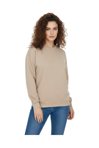 Baglan Kadın Spor Sıfıryaka Sweatshirt Bgl-st05061 Bej