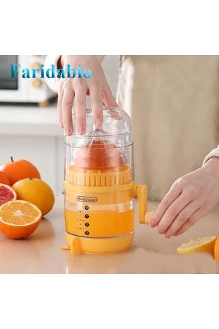 Fastbuy Manuel Turuncu Narenciye Sıkacağı Kompakt Portakal Limon Presi Taşınabilir Sinuoshop Faridabio Turuncu Turuncu