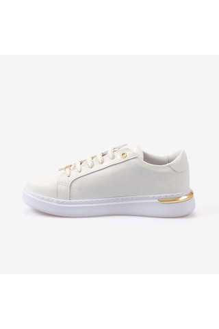 Kemal Tanca Kadın Spor & Sneaker Ayakkabı 7125 Beyaz Kır. Rugan
