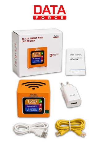 Dataforce Q51 4g Lte Wifi6 3000 Mah Taşınabilir Küp Router Modem