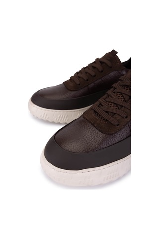 Tamer Tanca Erkek Hakiki Deri Kahverengi Sneakers & Spor Ayakkabı 1093 1560 Erk Ayk Sk25-26 Kahve