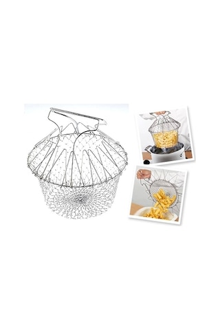 Chef Basket Çok Fonksiyonlu Pratik Süzgeç Çok Renkli