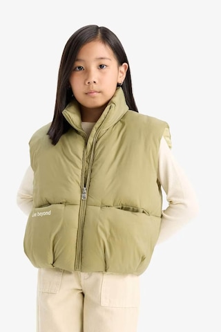 Defacto Fermuarlı Şişme Haki Kız Çocuk Yelek E7683a8/kh462 Haki