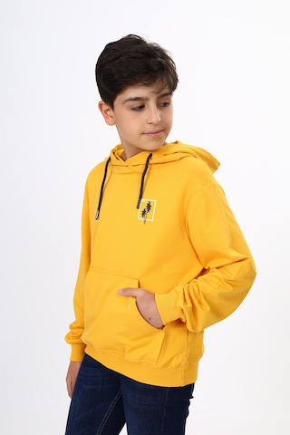 Toontoy Kids Toontoy Erkek Çocuk Baskılı Sweatshirt Hardal