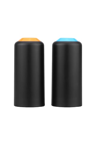 Padalink Shure Pgx Kablosuz Mikrofon İçin 2 Adet Pil Kapak, Plastik Malzeme, Sabit Spiralli İz, Siyah-oranj-mavi Renkli