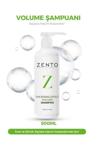 Zento Thıckenıng Effect Volume Şampuan 500 Ml