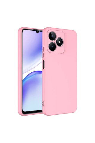Realme C53 Uyumlu İçi Kadife Kamera Korumalı Renkli Silikon Kılıf