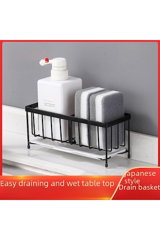 Teltree 304 Paslanmaz Çelik Mutfak Organizer: Sünger, Çelik Top Ve Deterjan İçin Suda Kaldıran, Sıvı Akışlı Tezgah Üstü Depolama Rafı Beyaz Diğer