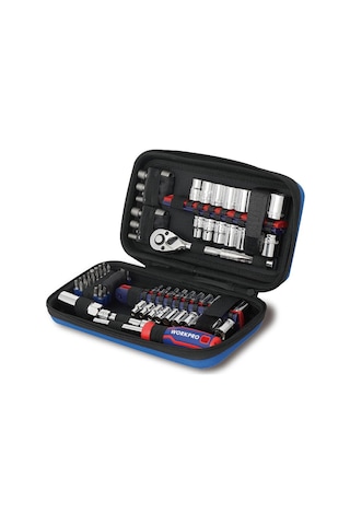 Workpro Wp209006 84 Parça 3/8 1/4 Cr-v Metrik/inç Profesyonel Lokma Ve Bits Uç Takımı