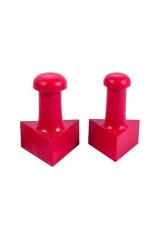 Mühür Kauçuk Alaşım Kırmızı Kaşe Üçgen 25x25mm