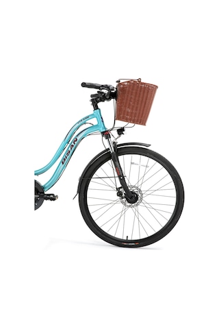 Bisan Ctx 6300 Şehir Bisikleti 46 Cm Disk Fren 28 Jant 21 Vites Turkuaz Bordo Turkuaz