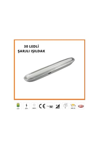 Şarjlı Işıldak 30 Ledli 3W Tuna Şarjlı Led Işıldak Kamp Lambası