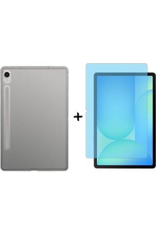 Forzacase Samsung Uyumlu Galaxy Tab S10 Fe 10.9 X520 Silikon Kılıf + Nano Esnek Ekran Koruyucu Film Fc013 Silikon