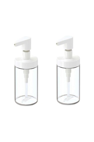 Ikea Tackan Sıvı Sabunluk Cam - Beyaz Kapaklı X 2 Adet Ikea Tackan Sıvı Sabunluk Cam - Beyaz Kapaklı X 2 Adet