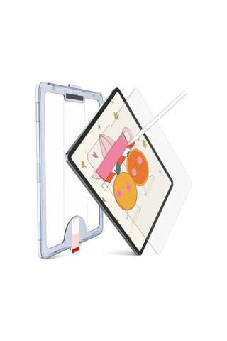 İpad 7. 8. 9. Nesil 10.2 İle Uyumlu Ekran Koruyucu Hizalama Aparatlı Takılırken Camın Altında Kesinl
