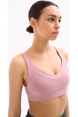 Normal People Bela - Spor Bra / Şeftali Dokulu Peach Skin Kumaş Lila