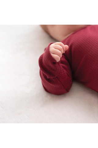 Owli Modal Bebek Takım Bordo 001