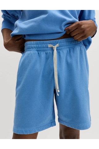 Marks & Spencer Pamuk Karışımlı Pijama Şortu T07003589 Mavi