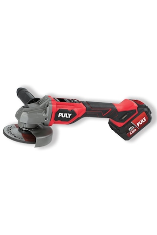 Puly Professional BLM-298 20V 125MM Kömürsüz Akülü Avuç Taşlama Dijital Hız Ayarlı 2x4.0AH Akü Şarj Cihazı ve Pulybox Çanta