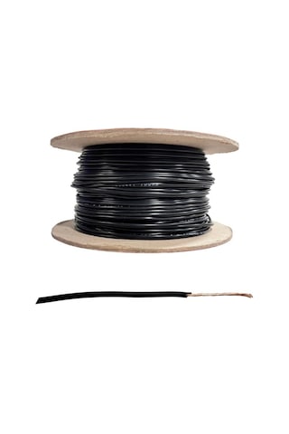 0.50 Mm Tesisat Kablosu Kalaysız Siyah 1 Mt