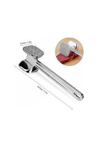 Et Tenderizer Çekiç Aracı Çift Taraflı Çiviler Et Tokmak Siyah Siyah