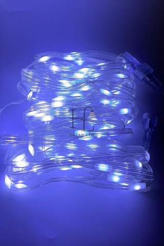 10 Metre Beyaz Peri Led Işık Ip64 Dış Mekan Jack Eklemeli Dekoratif Led Işık Yılbaşı Süsü Beyaz