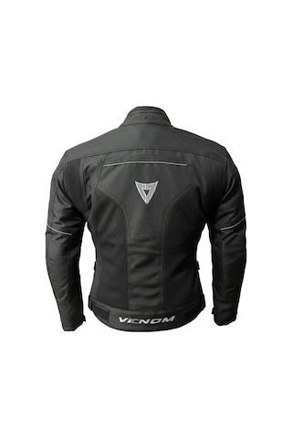 Motosiklet Kadın Mont 4 Mevsim Dynamic Siyah Motorcu Montu