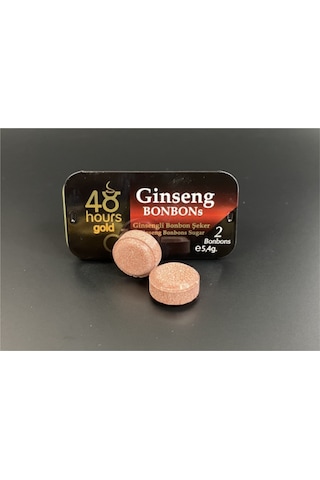 3 Adet 48 Hours Gold Ginseng Bonbon Şeker Metal Kutuda 2'şer adet