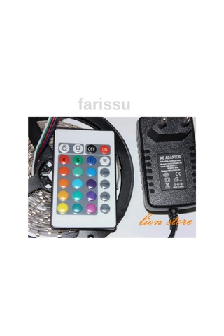5 Metre 12 Renkli Led Şerit Işık Esnek Dekoratif Aydınlatma Uzaktan Kumandalı Enerji Tasarruflu Çok Renkli