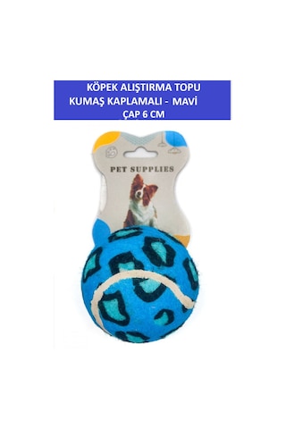 Zetconcept Kumaş Kaplamalı Köpek Alıştırma Topu 6 Cm Çap Dayanıklı - Tenis Topu Sertliğinde