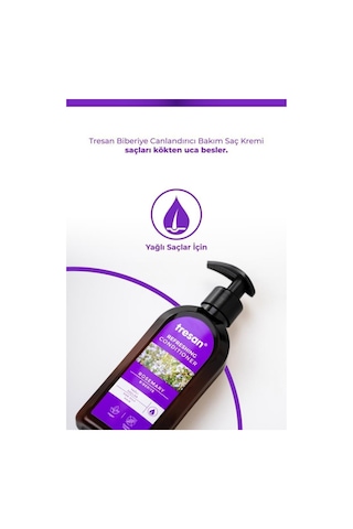 Tresan Biberiye Canlandırıcı Sülfatsız Bakım Saç Kremi 300 Ml 3 Adet