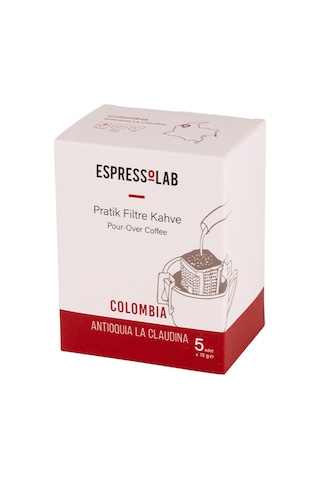 Colombia Antioquia La Claudina Pratik Filtre Kahve 5'li Paket | Hızlı Ve Kolay Demleme