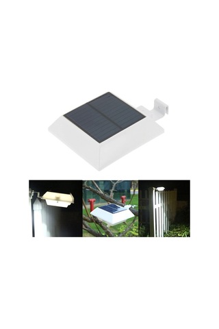 Novahub Güneş Enerjili Hareket Sensörlü 6led Duvar Lambası - 3w, Otomatik Beyaz Işık, Dış Mekan Kullanım İçin Beyaz