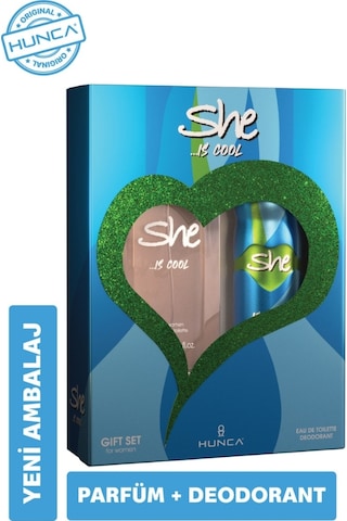 She Is Cool Kadın Parfüm EDT 50 ML + Deodorant 150 ML