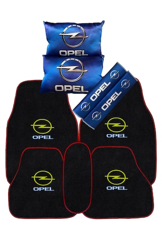 Opel 5 Parça Oto Halı Paspas & Dijital Baskılı Mavi Konfor Seti Araç İçi Şık Ve Koruyucu Aksesuar