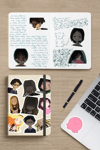 Takopi's Original Sin Takopii No Genzai Anime Telefon Laptop Sticker Paketi 24 Adet Çok Renkli