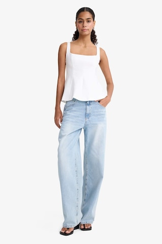 Defacto Fitted Kare Yaka Askılı Bluz F3471ax25auer138 Ekru