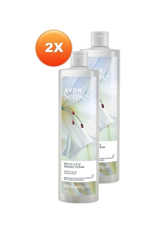 Avon Senses White Lily Beyaz Zambak Kokulu Duş Jeli 2 x 500 ML