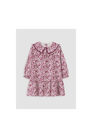 LC Waikiki Alıta Cıty Farkıyla Lcw Kids Mor Çiçekli Kız Çocuk Elbise Mor - 928249903 Mor