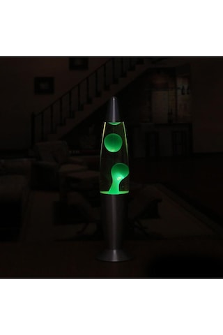 Dekoratif Lav Lamba - Lava Lamp Büyük Boy 41 Cm Yeşil