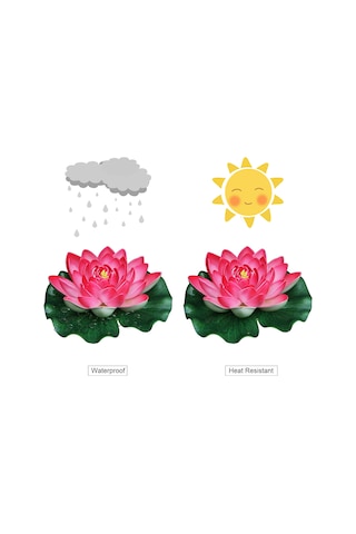 Yifomall Yüzen Yapay Lotus Çiçeği - 18cm Akvaryum & Havuz Dekorasyonu